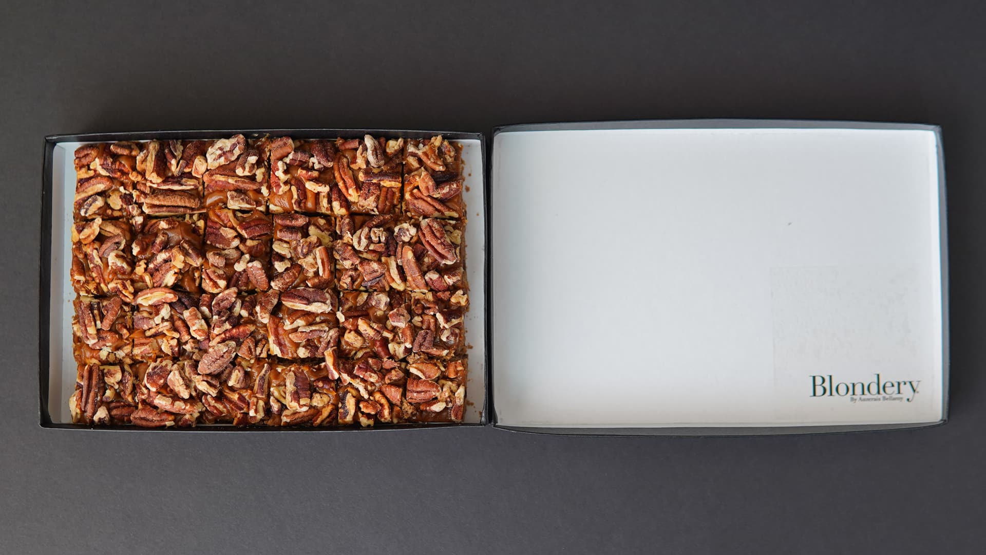 A selction of blondies from Blondery, Auzerais Bellamy's bakery.